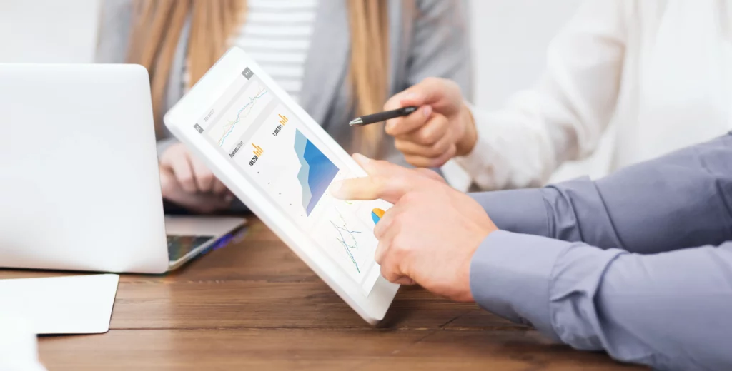 report on a tablet