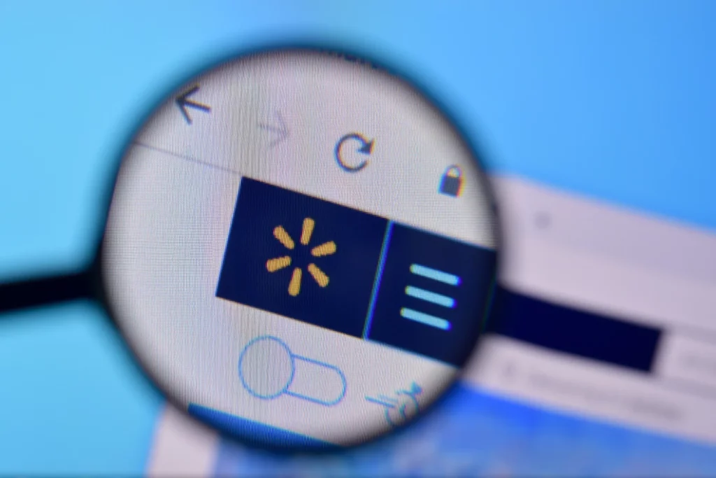 magnifying glass on a screen computer