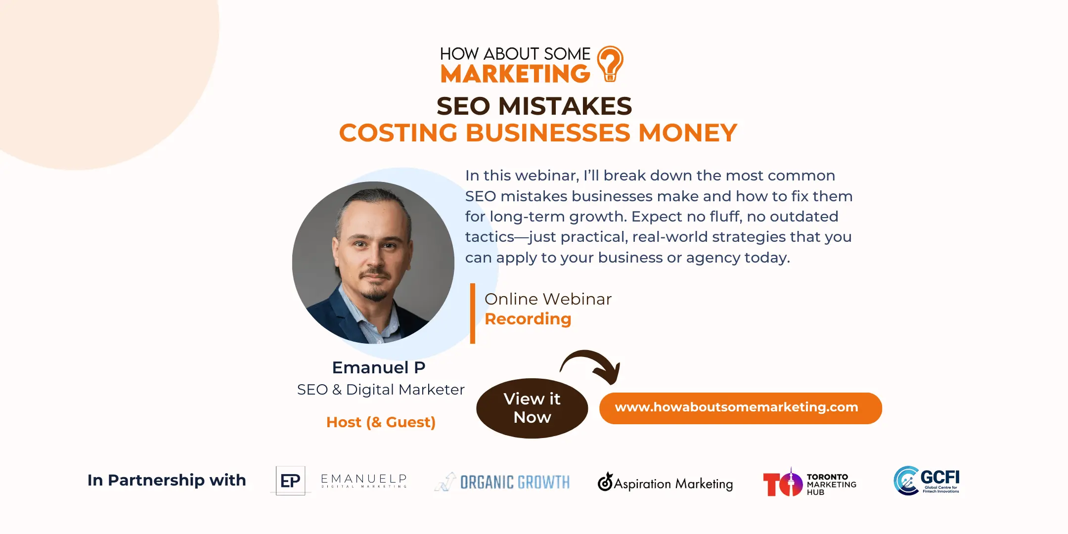 Cover saying webinar-SEO-Mistakes-Costing-Businesses-Money