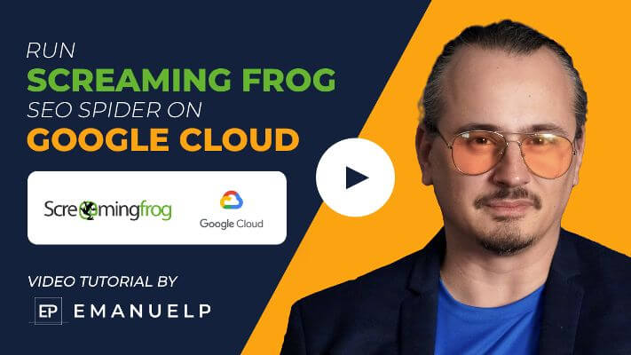 Hot to Run Screaming Frog SEO Spider on Google Cloud – Video Tutorial 🐸🏃‍♂️👟☁️📹▶️🧑‍🎓🎓
